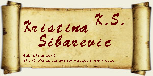 Kristina Šibarević vizit kartica